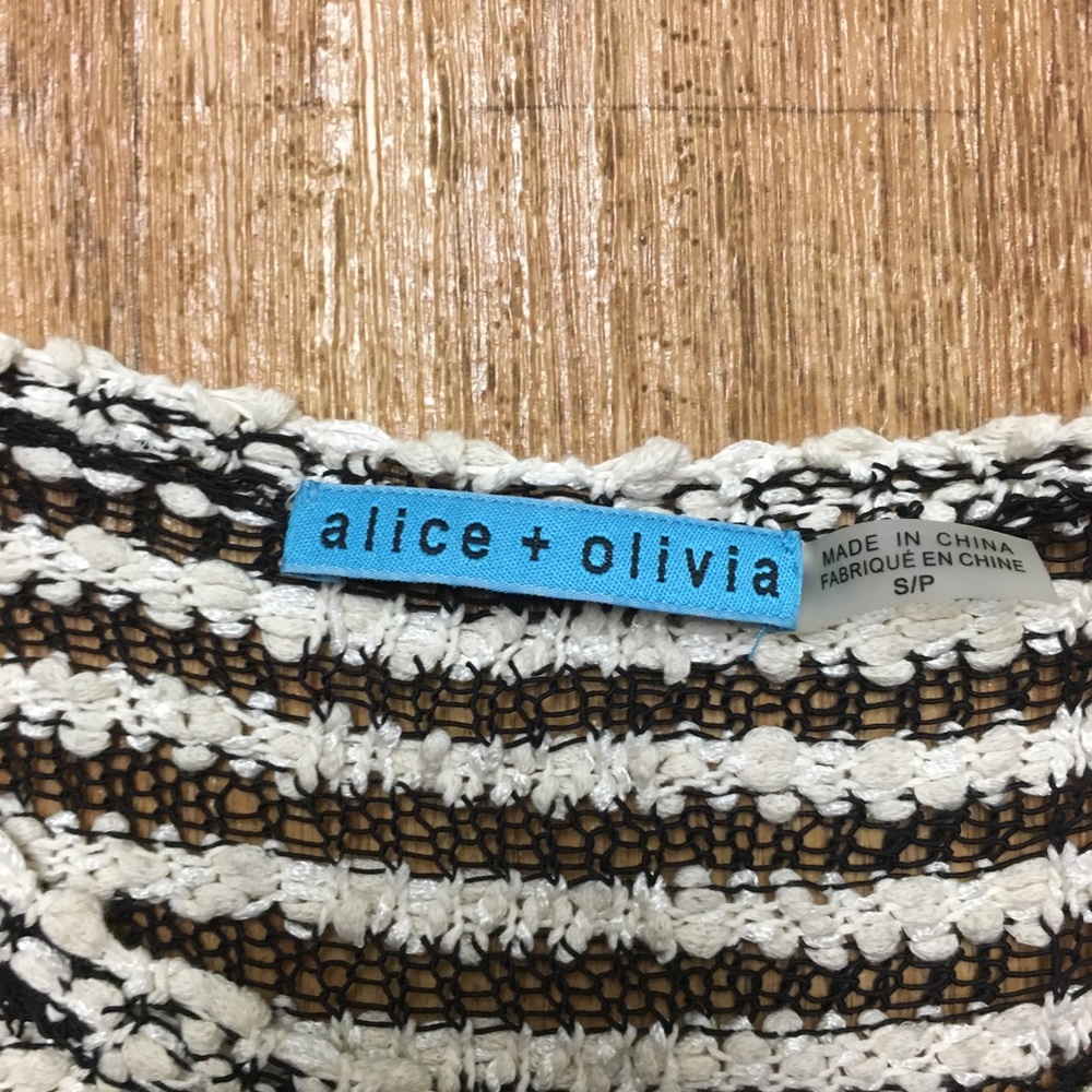 Alice + Olivia striped sweater! Size small